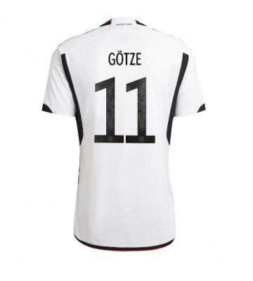 Niemcy Mario Gotze #11 Koszulka Podstawowych MŚ 2022 Krótki Rękaw